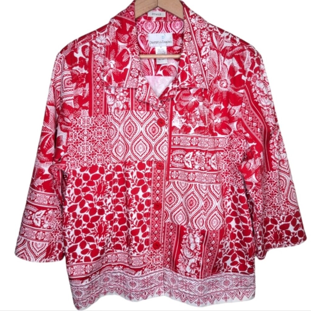 Draper's & Damon's Embroidered Jacket, Size 16